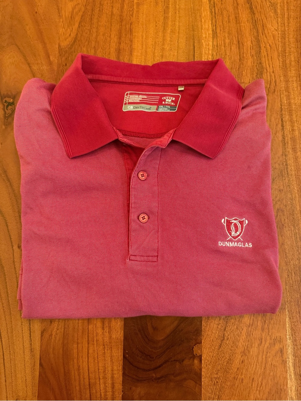 Dunmaglas Golf Course - Cutter & Buck DryTec Men’s Golf Polo - XXL
